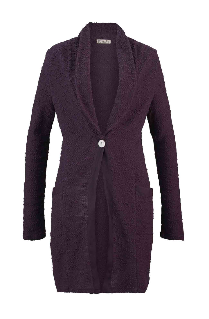 Boysens Damen Strickmantel, lila