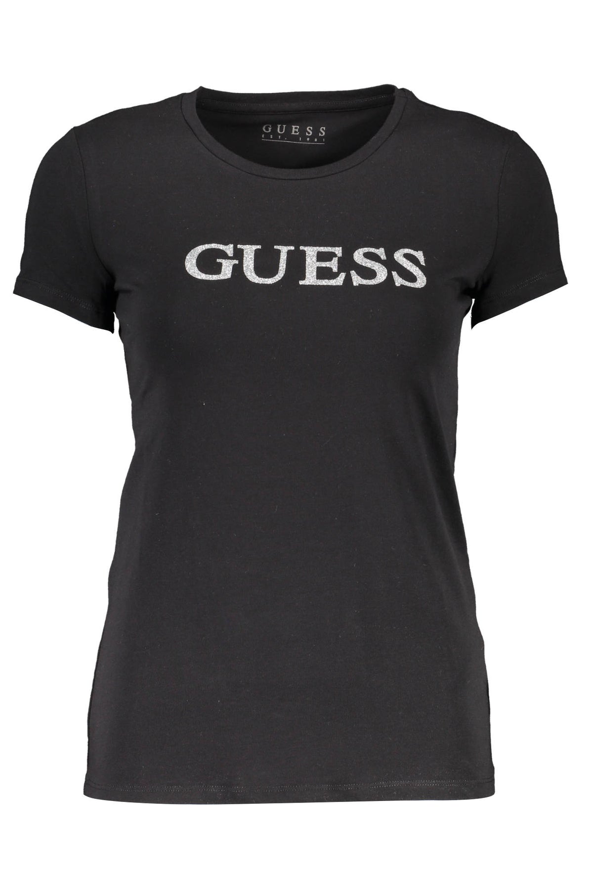 GUESS JEANS Damen T-Shirt Shirt Sweatshirt Oberteil mit Rundhalsausschnitt, kurzärmlig