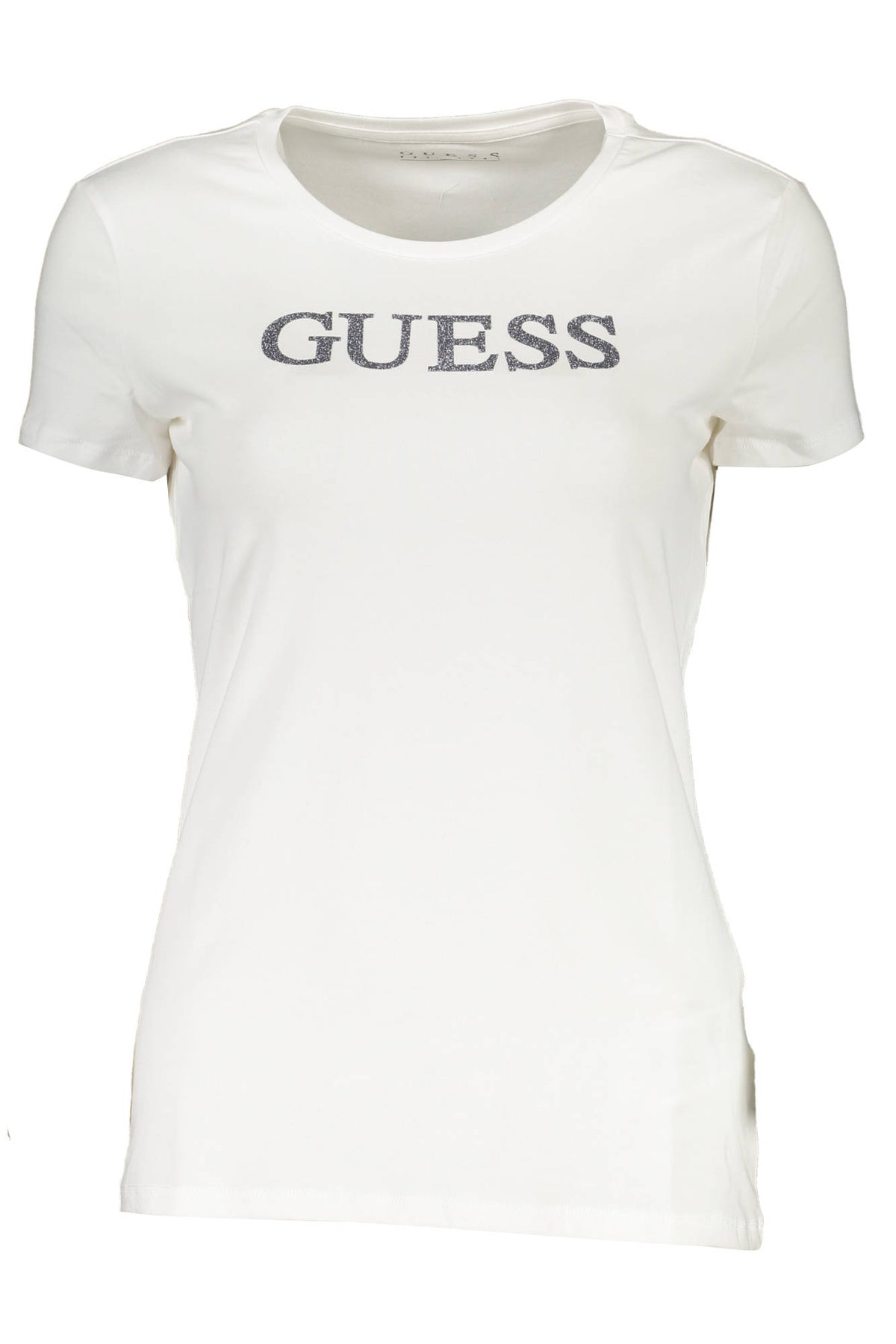 GUESS JEANS Damen T-Shirt Shirt Sweatshirt Oberteil mit Rundhalsausschnitt, kurzärmlig