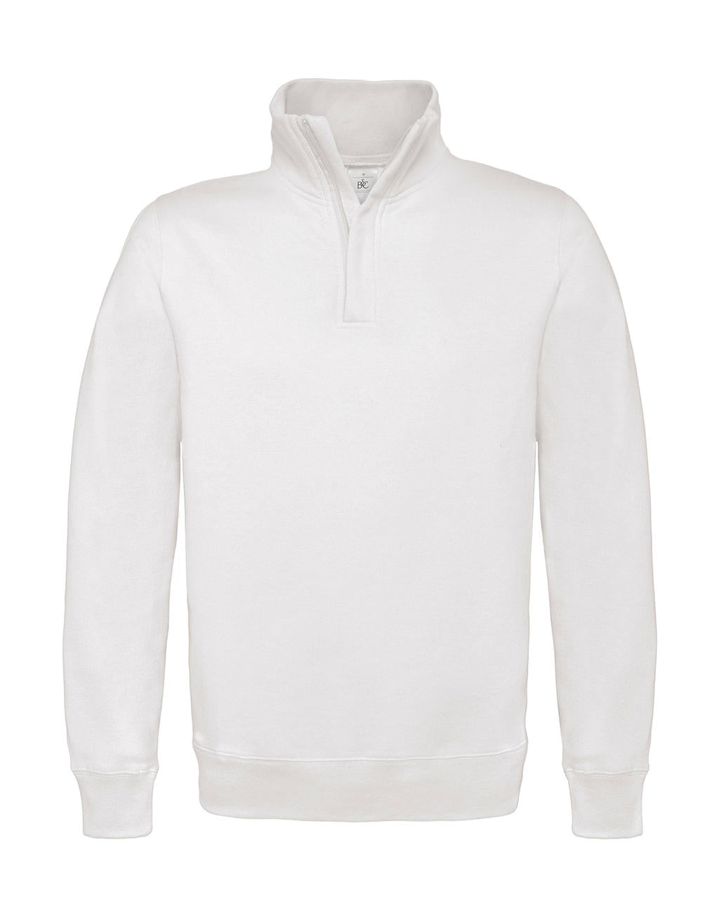 B&C Herren 1/4 Zip Sweat Pullover Sweatshirt mit Stehkragen