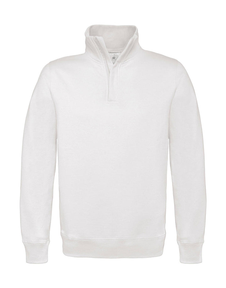 B&C Herren 1/4 Zip Sweat Pullover Sweatshirt mit Stehkragen