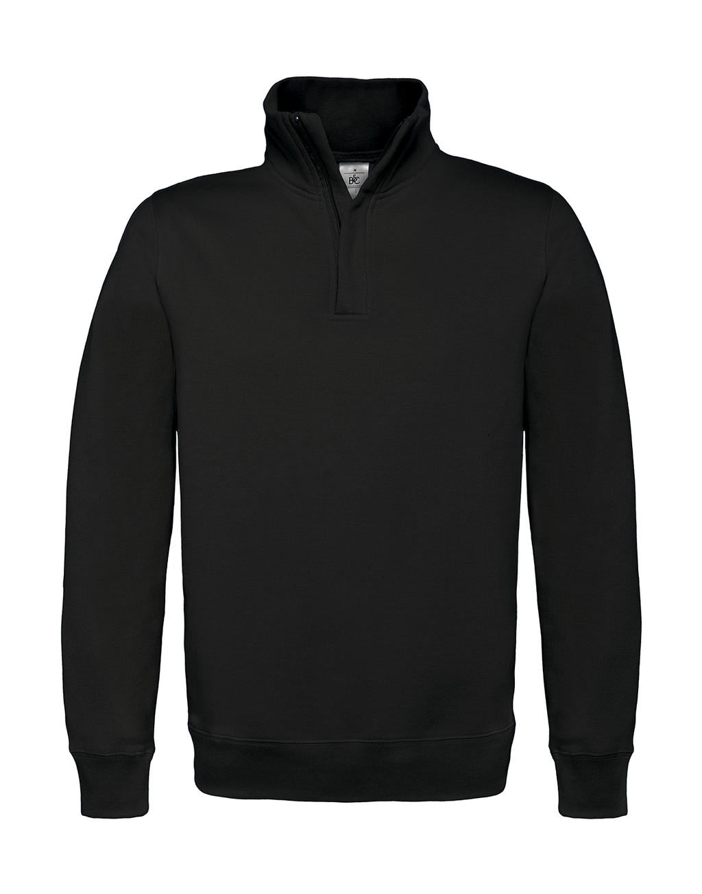 B&C Herren 1/4 Zip Sweat Pullover Sweatshirt mit Stehkragen