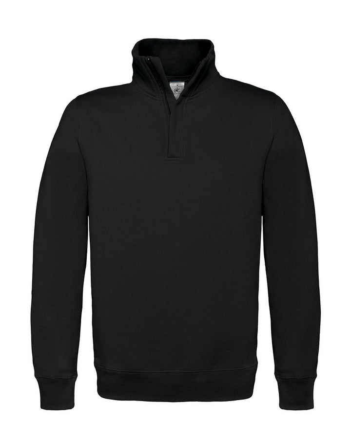 B&C Herren 1/4 Zip Sweat Pullover Sweatshirt mit Stehkragen