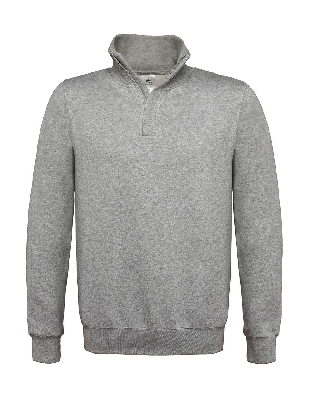 B&C Herren 1/4 Zip Sweat Pullover Sweatshirt mit Stehkragen