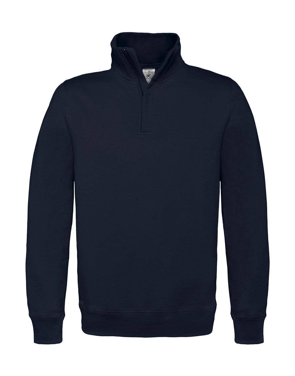 B&C Herren 1/4 Zip Sweat Pullover Sweatshirt mit Stehkragen