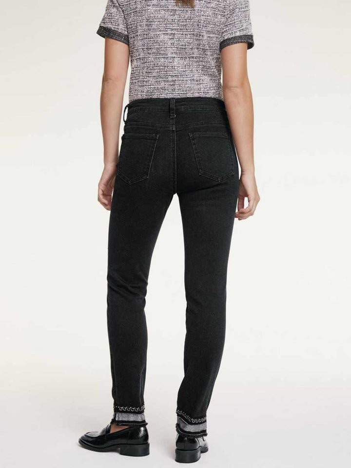 HEINE Damen Bauchweg-Jeans ALERIA", schwarz"