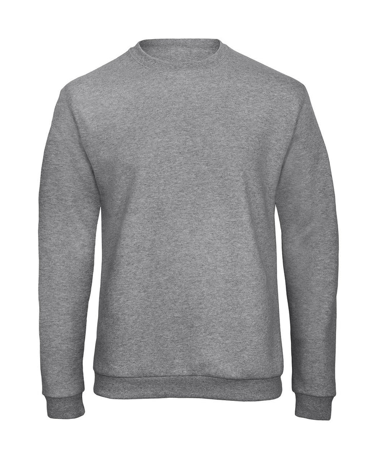 B & C Herren Sweater Sweatshirt Rundhals Pullover Pulli langarm