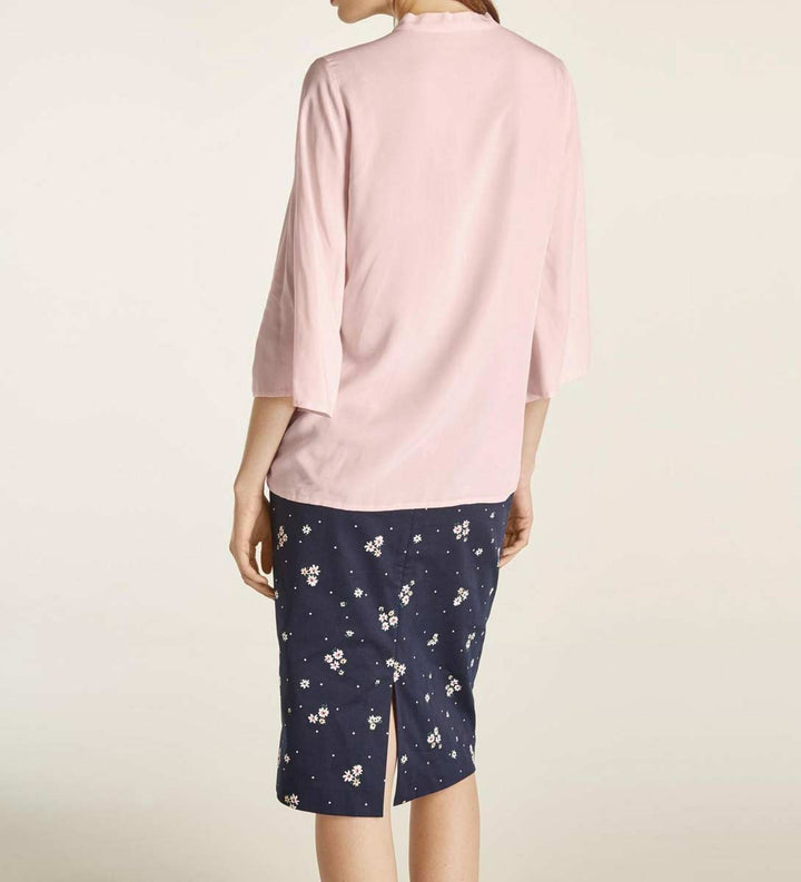 Heine Damen Bluse mit Schluppe, rosé