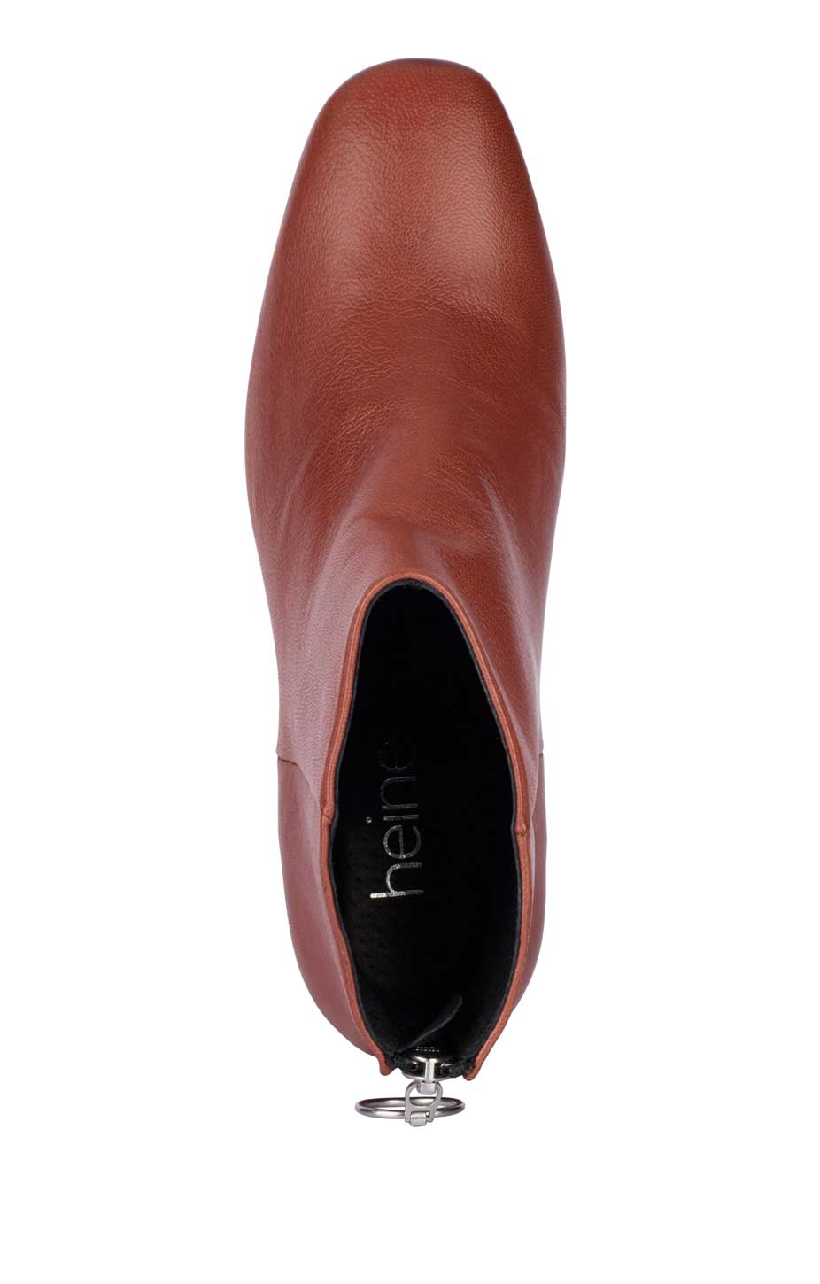 Heine Damen Lederstiefelette, rostbraun