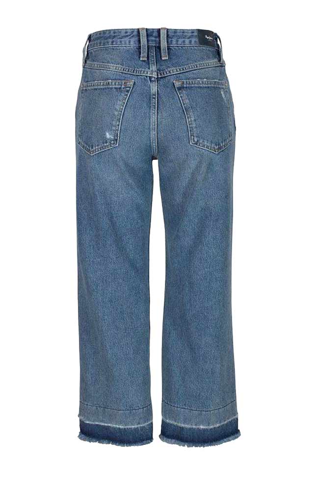 Pepe Jeans Damen Marken-Culottejeans, blau
