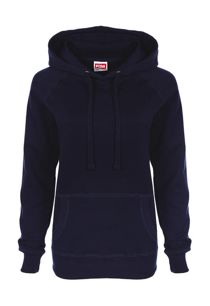 FDM Damen Ladies Raglan Hoodie Kapuzenpullover