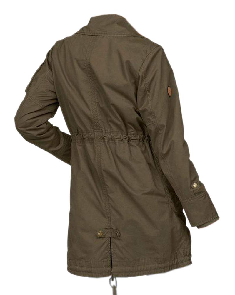 Kangaroos Damen Marken-2-in-1-Parka, khaki