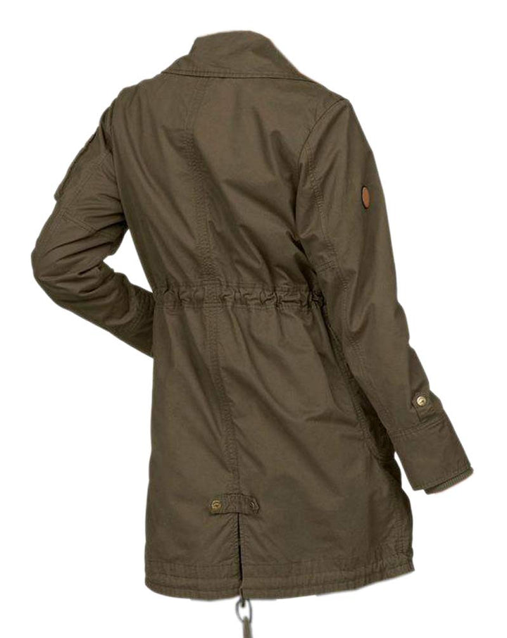 Kangaroos Damen Marken-2-in-1-Parka, khaki