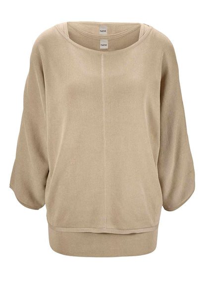 Heine Damen Pullover + Top, sand