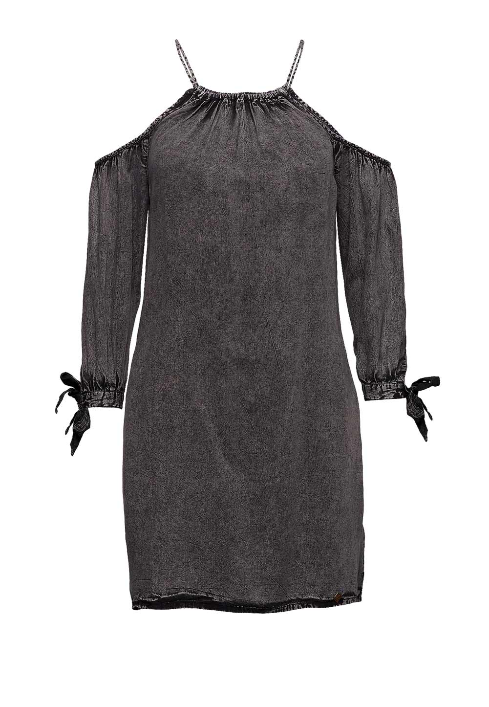 SUPERDRY Damen Marken-Kleid, schwarz