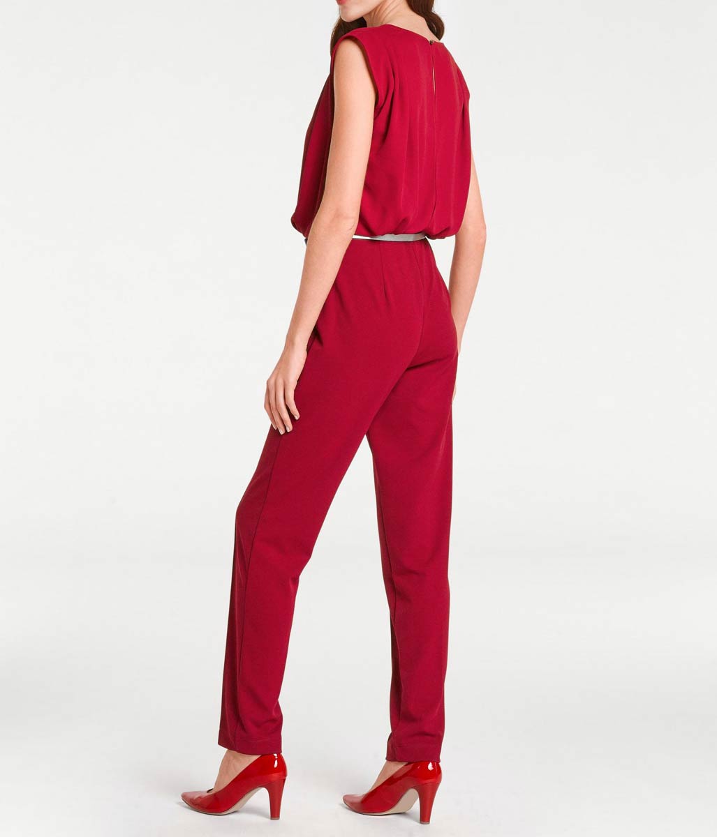 Ashley Brooke Damen Designer-Overall, rot