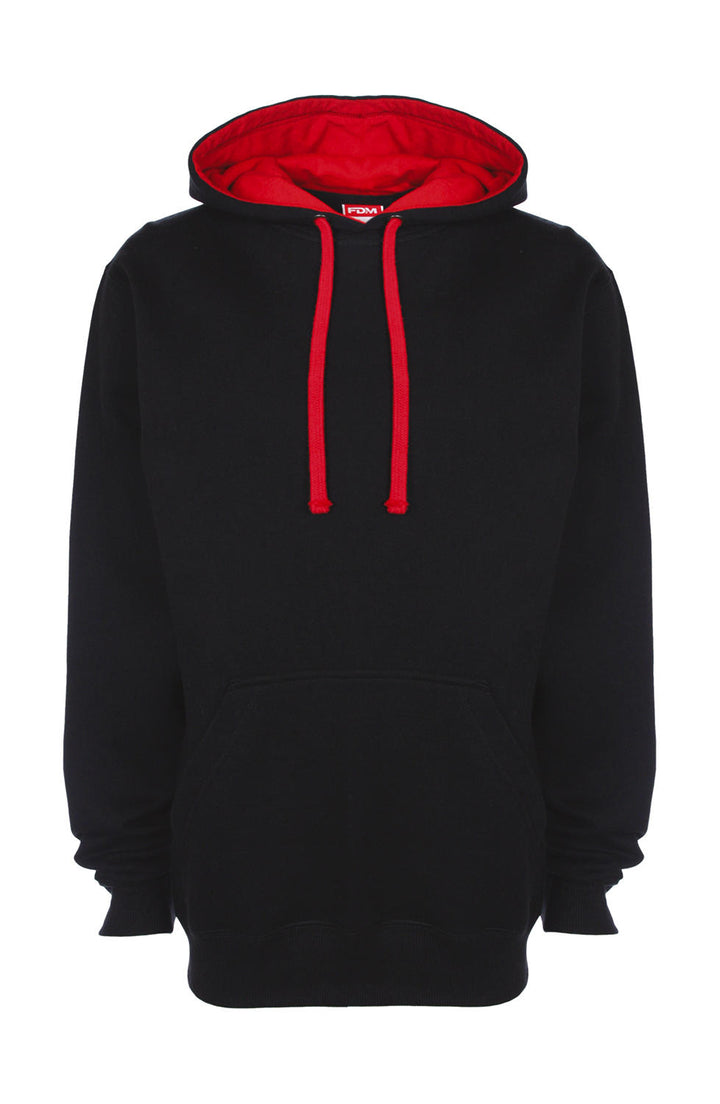 FDM Herren Contrast Hoodie Kapuzenpullover Sweater