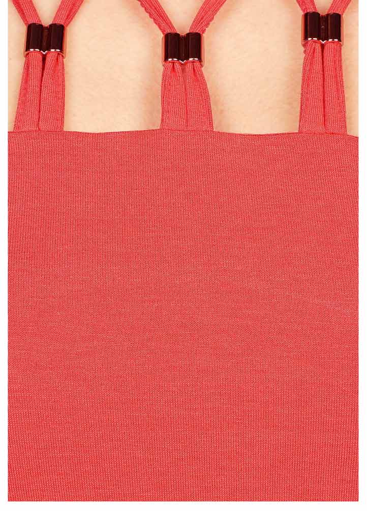 Melrose Damen Jersey-Top, koralle