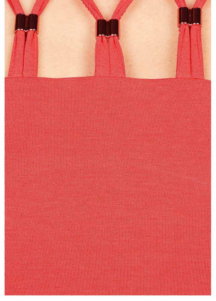 Melrose Damen Jersey-Top, koralle