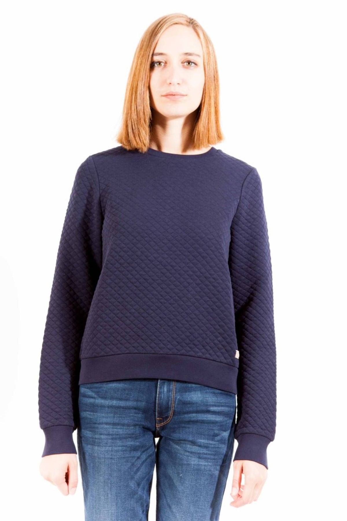 Gant Damen Pullover Sweatshirt mit Rundhalsausschnitt, langarm