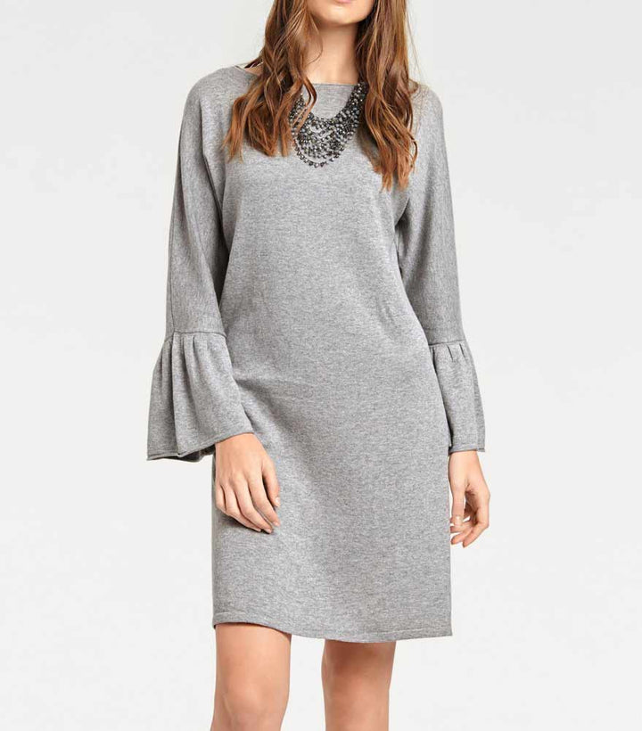 Heine Damen Collier, grau-blau