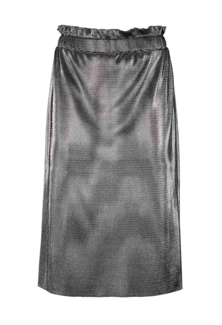 Ashley Brooke Damen Designer-Rock, silberfarben-metallic