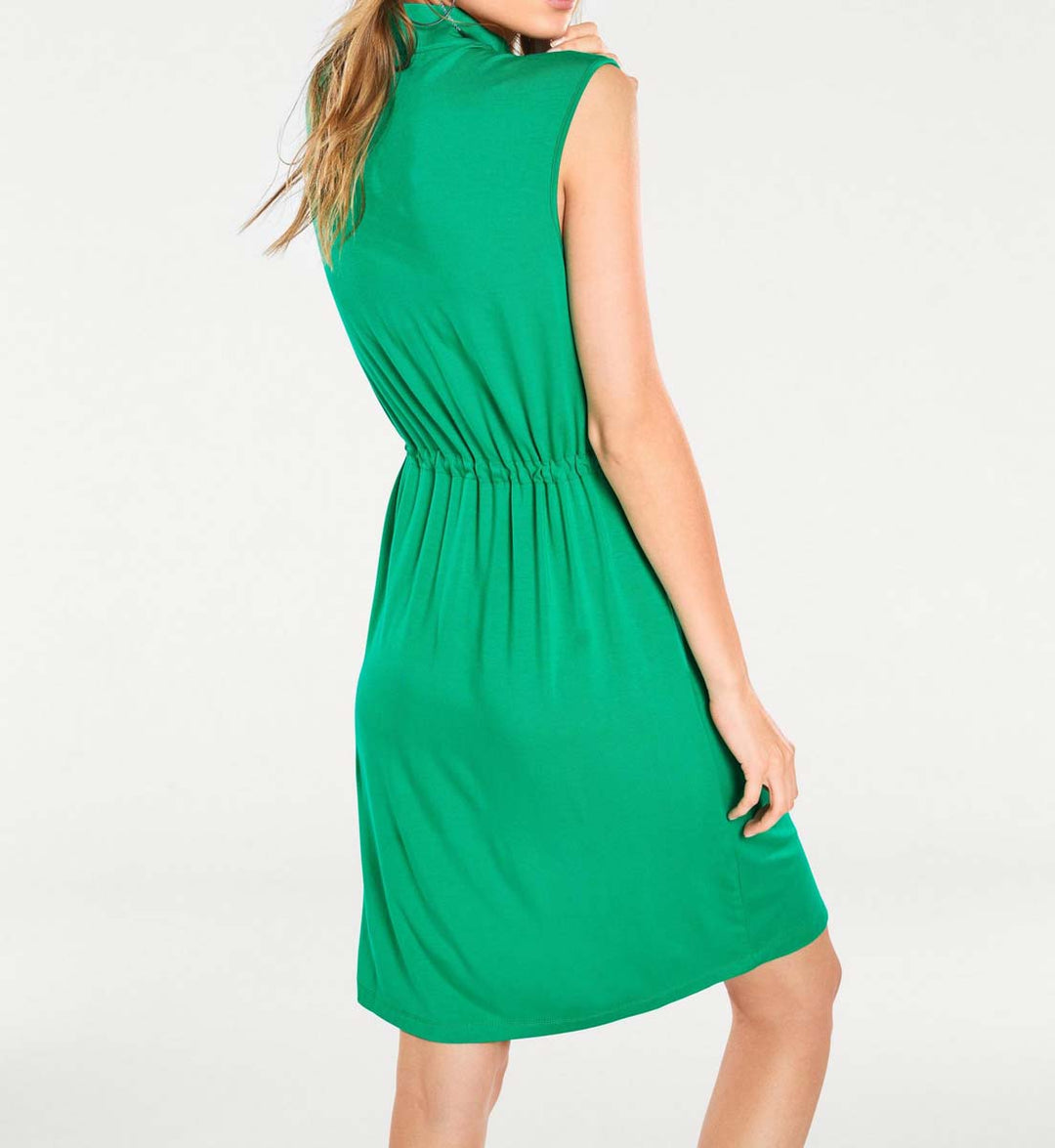 Heine - Best Connections Damen Jerseykleid mit Reißverschluss, grün