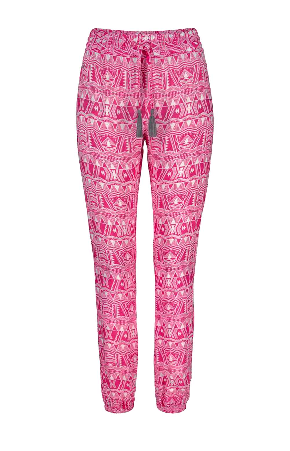 KANGAROOS Damen Marken-Hose, pink-weiß