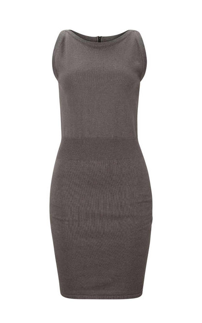 Marc New York Damen Marken-Strickkleid, schiefer