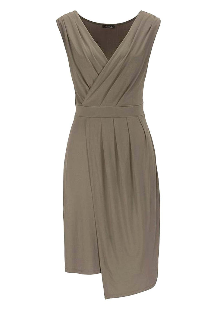 Vivance Collection Damen Jerseykleid, taupe