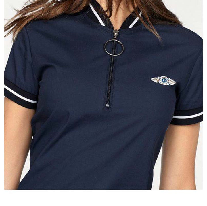 Tom Tailor Damen Marken-Kleid, marine