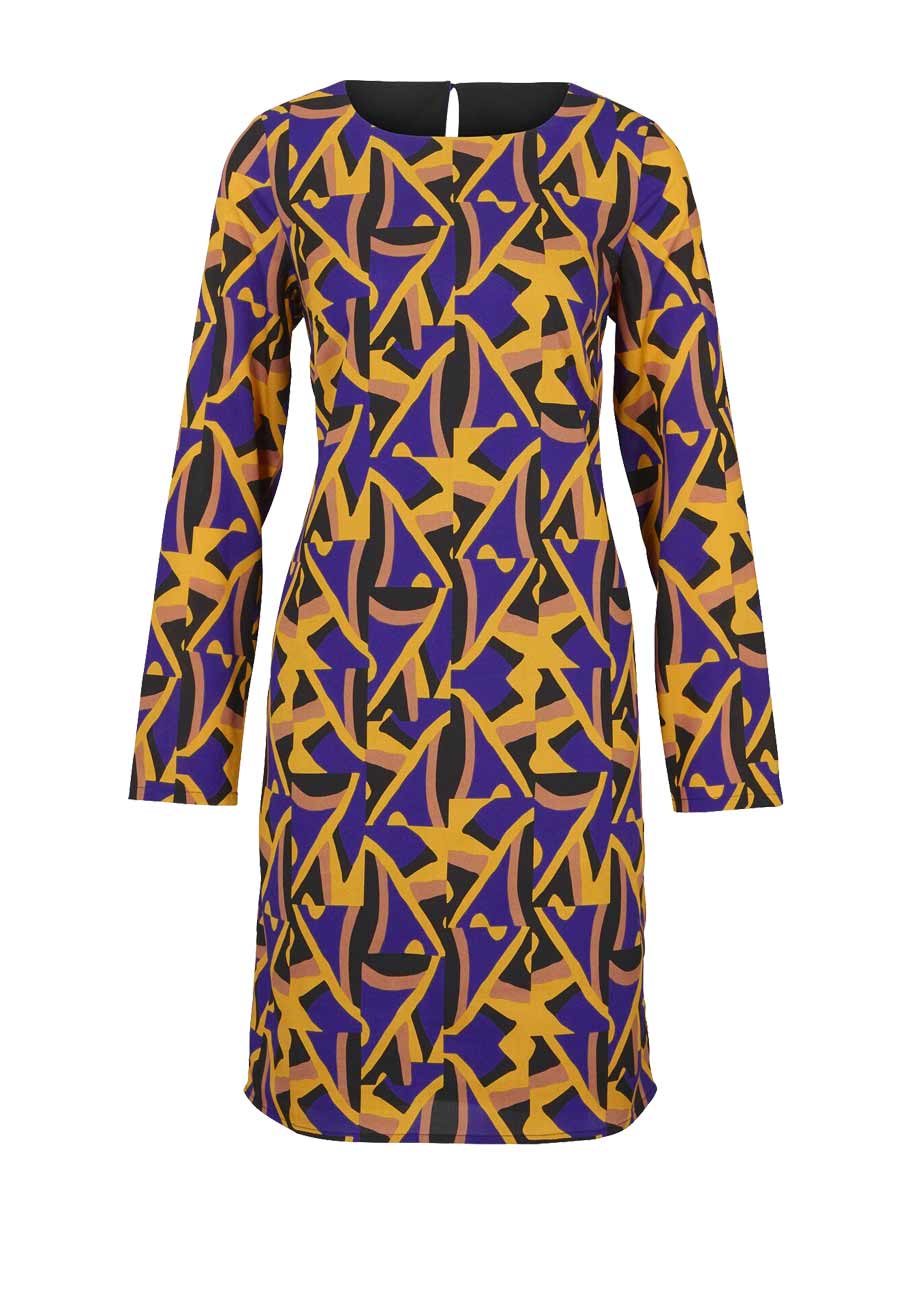 RICK CARDONA Damen Designer-Druckkleid, bunt