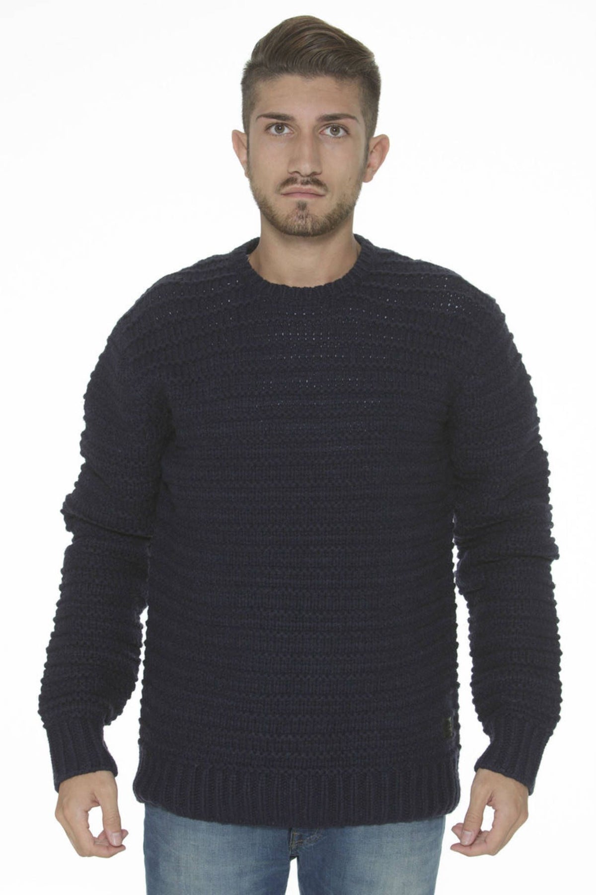 LEE Herren Pullover mit Rundhalsausschnitt, navy-blau