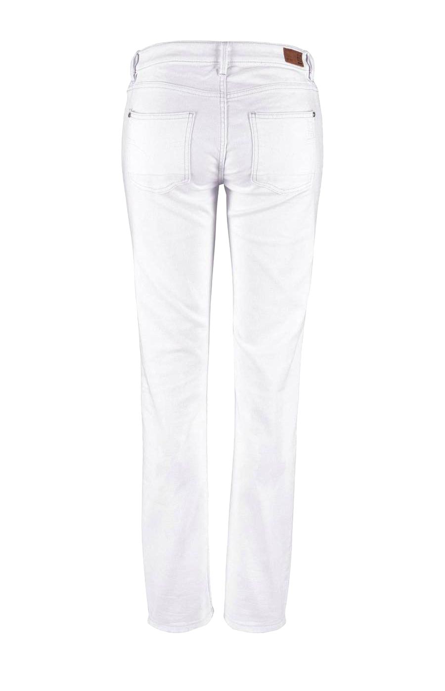 H.i.s. Damen Marken-Jeans "MONROE" mit Stickerei, weiß, 33 inch