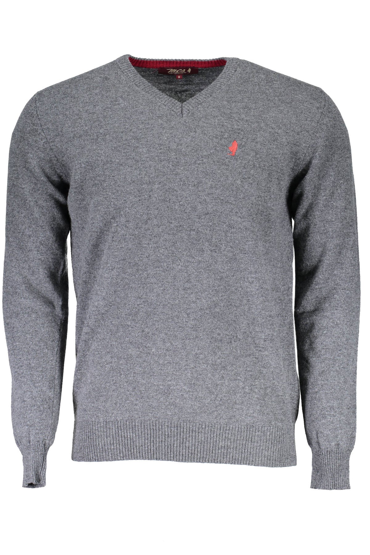 MCS Herren Rundhals Pullover Sweatshirt mit V-Neck