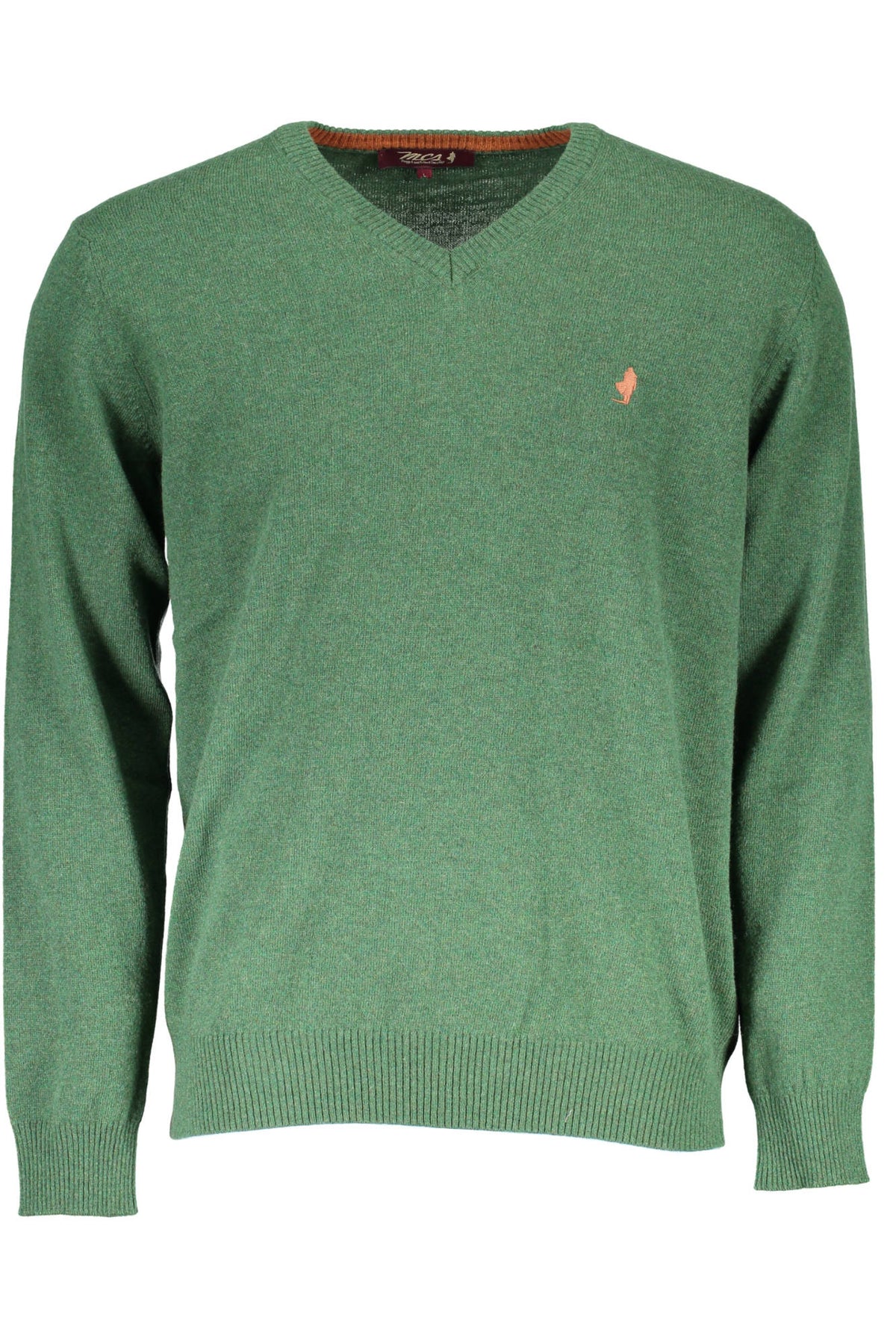 MCS Herren Rundhals Pullover Sweatshirt mit V-Neck