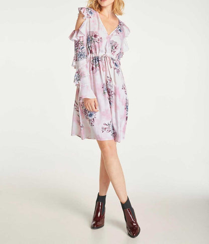 Heine Damen Druckkleid mit Cut-Outs, bunt
