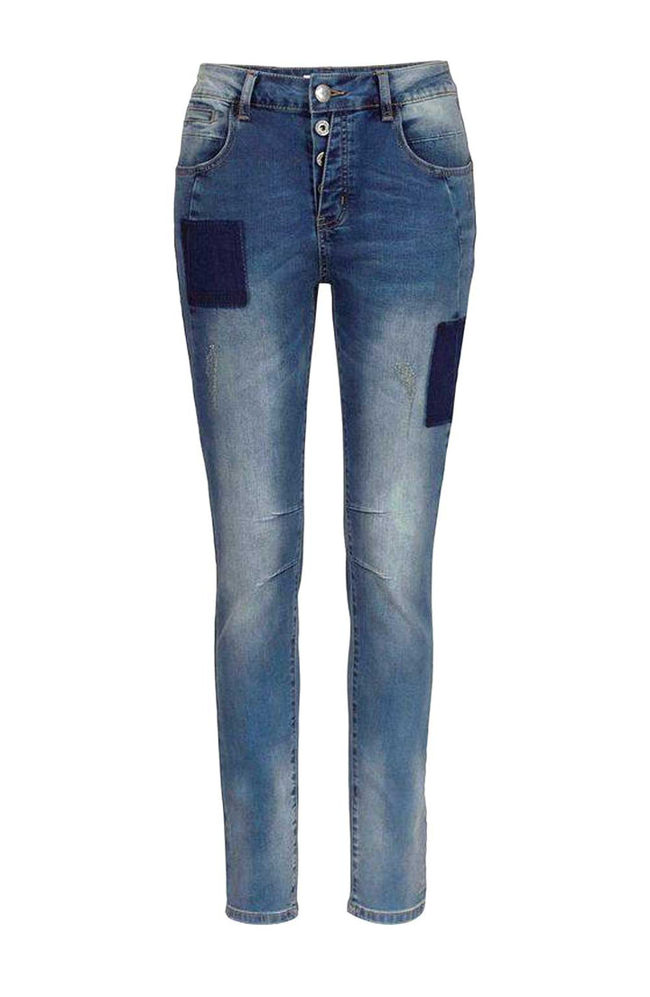 Fritzi Aus Preußen Marken-Damen-Jeans, blau-used