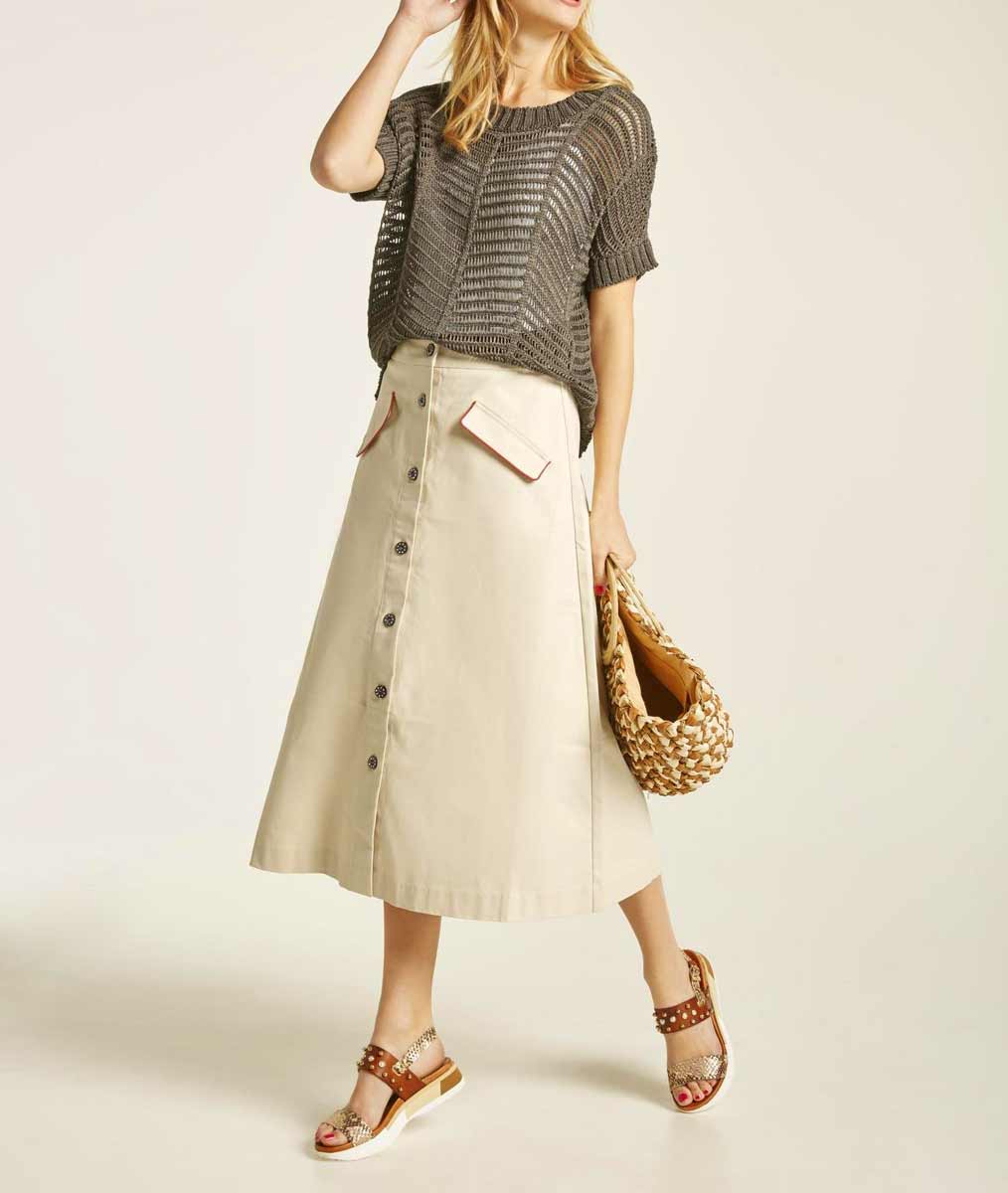 HEINE Damen Rock, beige