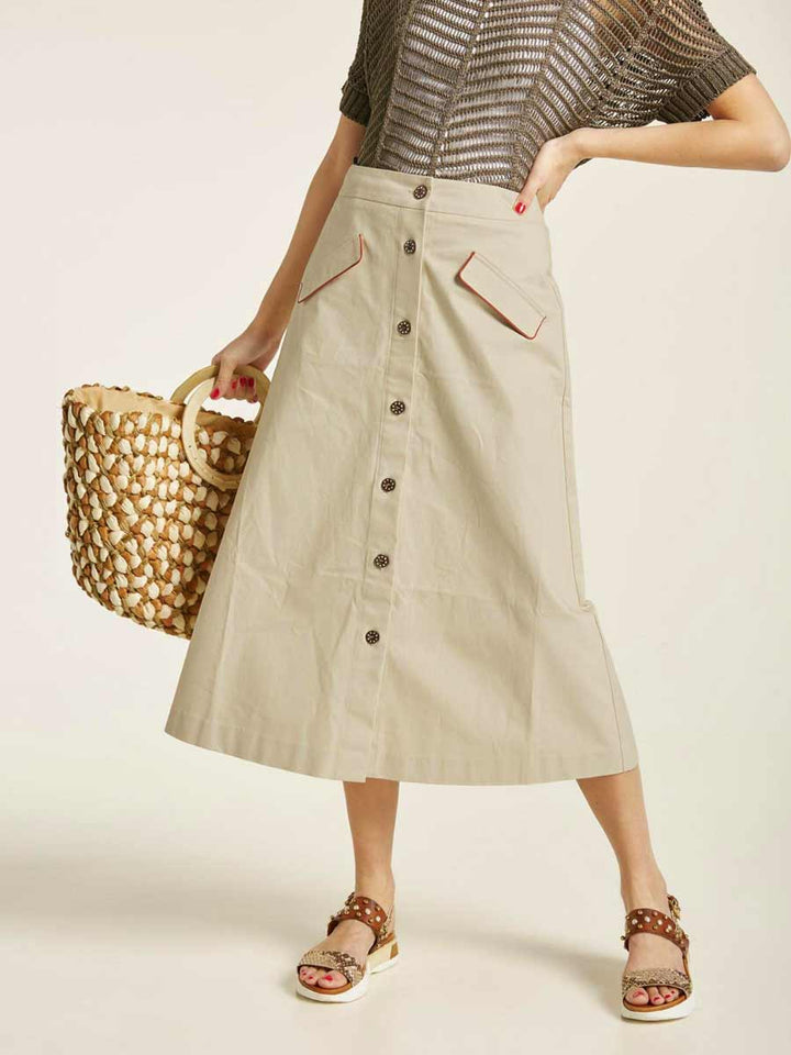 HEINE Damen Rock, beige