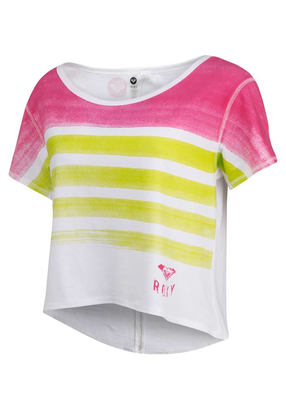 Roxy Marken-Shirt, weiß-bunt