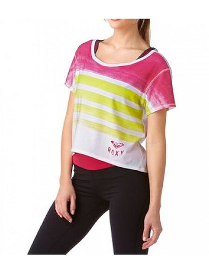 Roxy Marken-Shirt, weiß-bunt