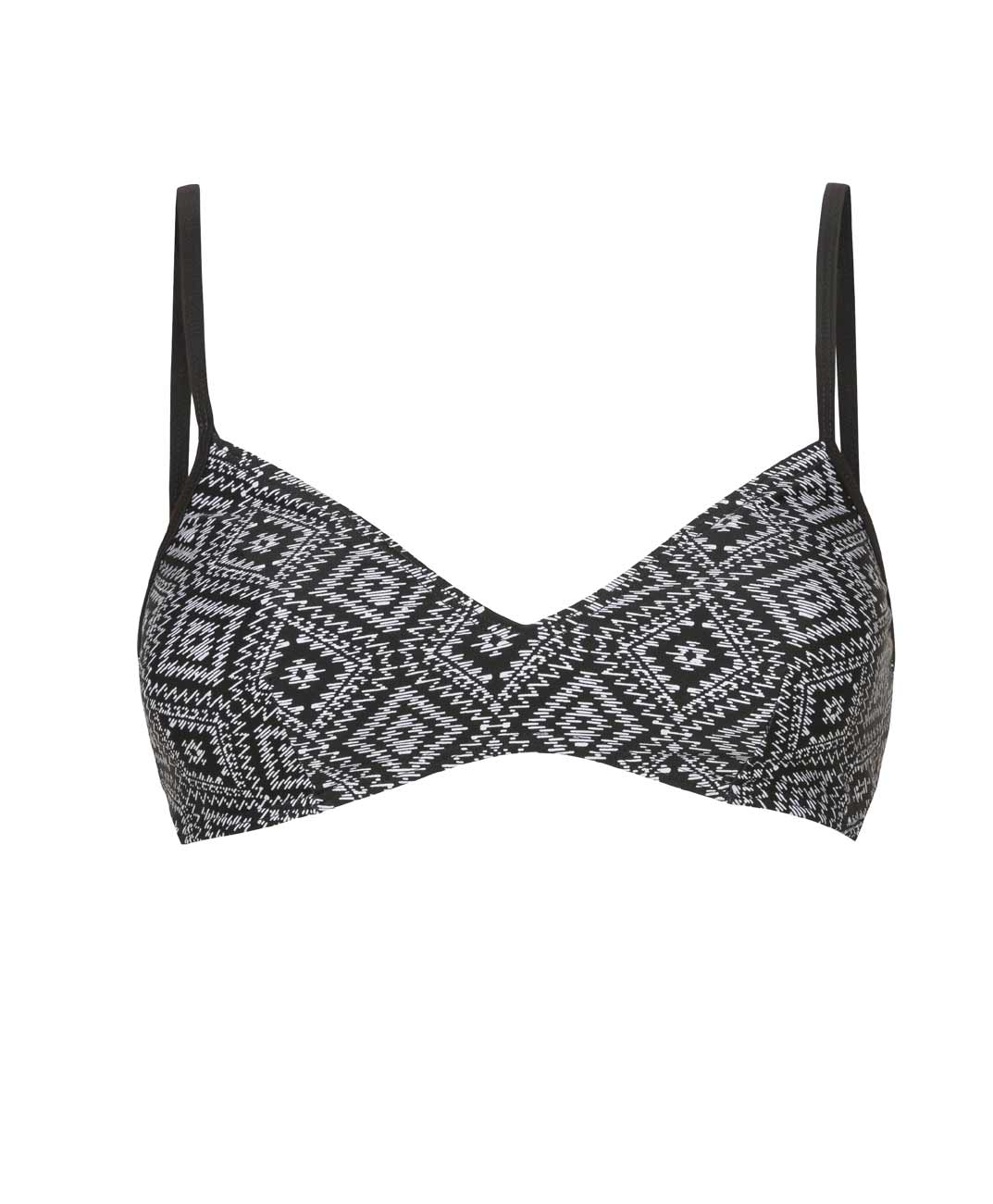 WITT WEIDEN Damen Bikini-Oberteil, schwarz-weiß, Cup-A