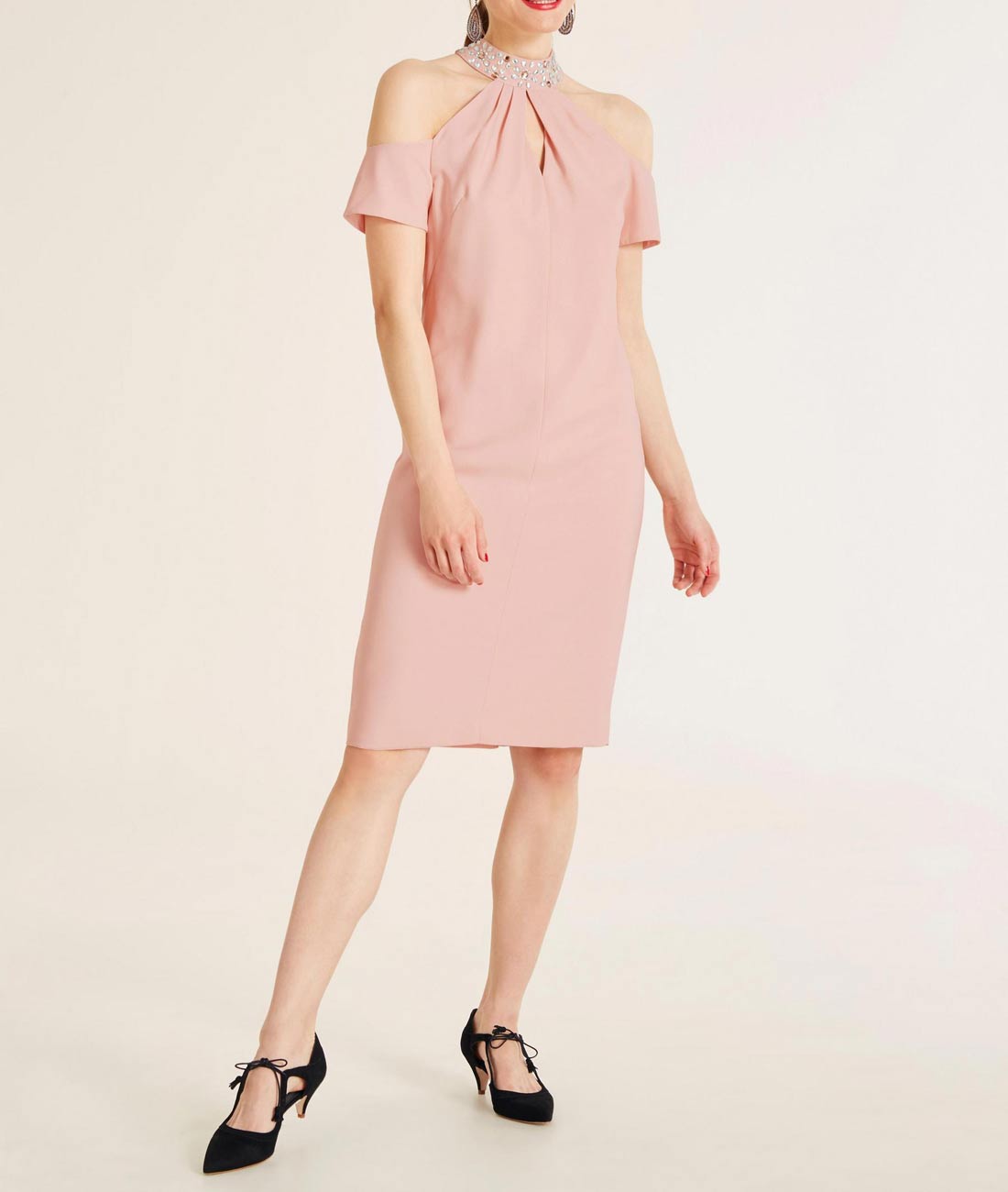 Ashley Brooke Damen Designer-Cocktailkleid, rosa