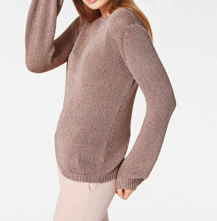 Rick Cardona Damen Designer-Pullover, rosenholz