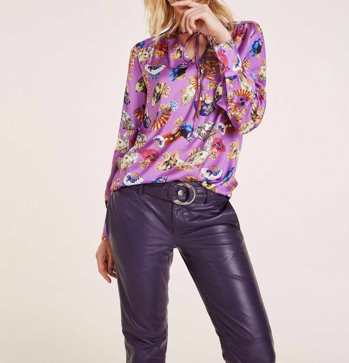 Heine Damen Satinbluse, bunt