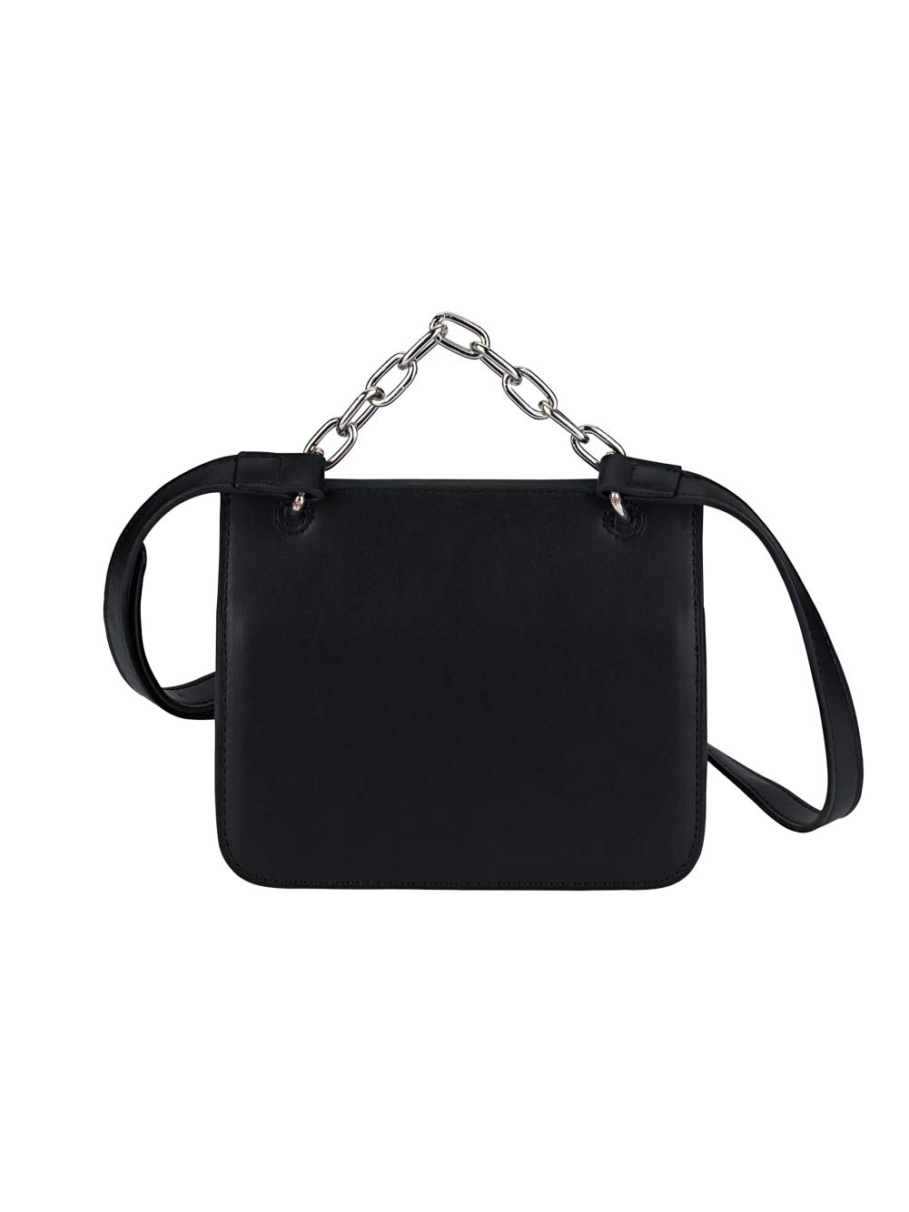 Heine Damen Handtasche mit Nieten, schwarz