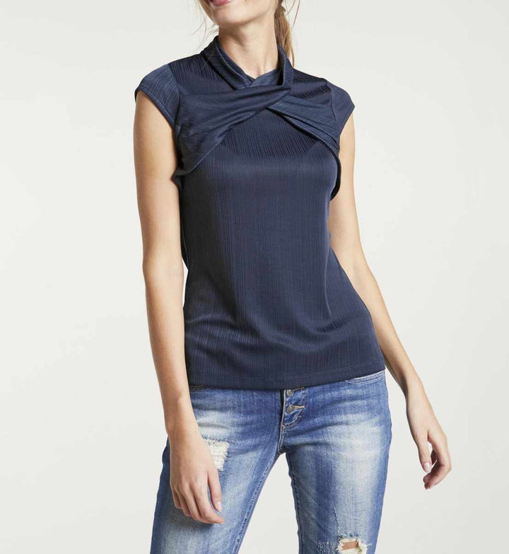 Heine Damen Shirt, nachtblau