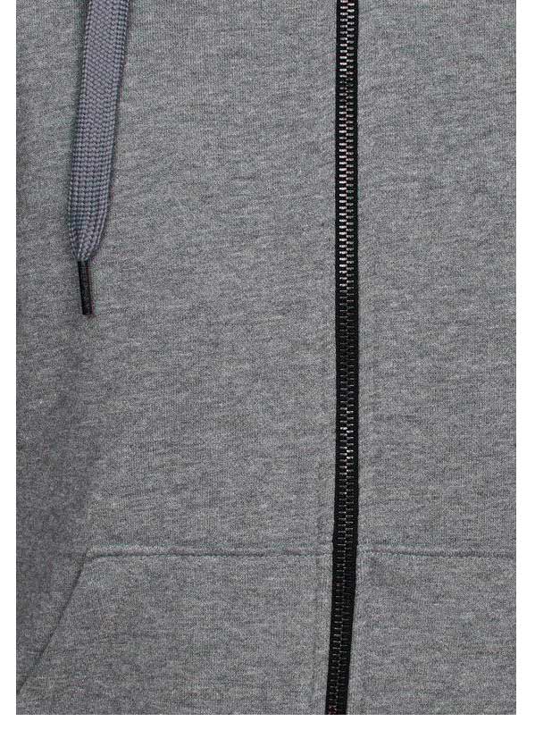 Replay Damen Marken-Sweatjacke, grau-melange