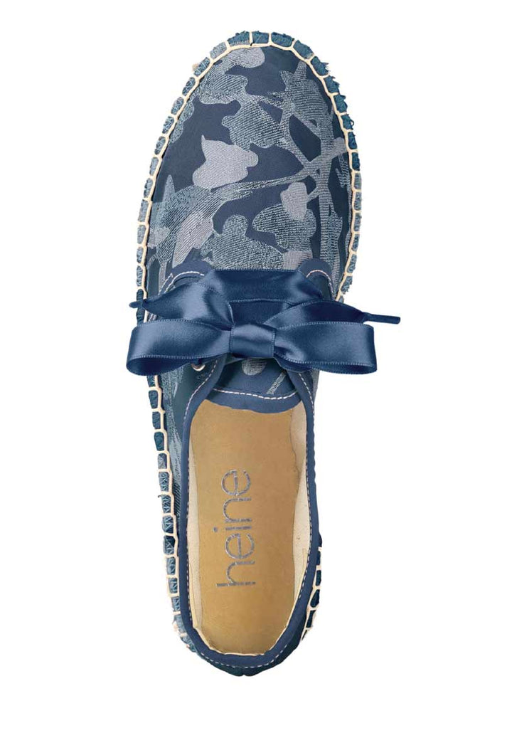 Heine Damen Jacquard-Schnürer, blau